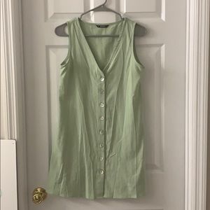 Green mini dress